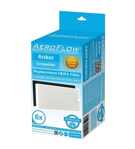 AeroFlow Anker İle Uyumlu Eufy RoboVac 11S PLUS Hepa Filtre 6 Adet Garantili