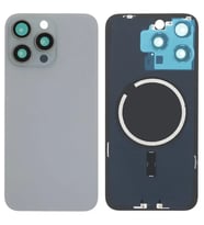 İphone 15 PRO MAX Full Arka Kapak Arka Kemere Lensli (CAM) GRİ