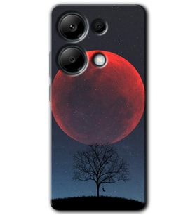 Redmi Note 13 Pro 4G Kılıf HD Desen Baskılı Kılıf - Kanlı Ay