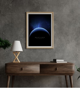 Neptün Neptune Metal Poster Metal Tablo Metal Üzerine Baskılı Metal Poster Ev Duvar Dekorasyon
