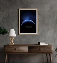 Neptün Neptune Metal Poster Metal Tablo Metal Üzerine Baskılı Metal Poster Ev Duvar Dekorasyon