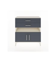 Arges Şifonyer 2 Raflı 2 Çekmeceli 2 Kapaklı 88x30x96 Aytaşı-Antrasit