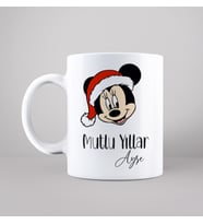 Minnie Mouse & Yılbaşı & Mutlu Yıllar Tasarımlı Kupa Kişiye Özel