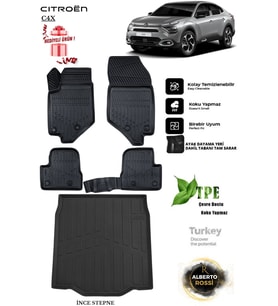 Citroen C4X 2026 Araca Özel 3D Paspas Ve 3D Bagaj Havuzu