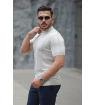 Erkek Hemşire Yaka Kısa Kollu Tişört