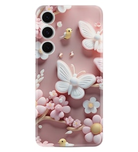 Samsung Galaxy A56 Kılıf Boutique Baskılı Resimli Pembe Kelebekler Pcode -088