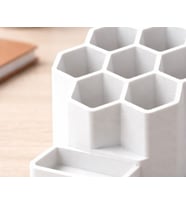 Modern Petek Kalemlik Organizer  3D Baskı Masa Üstü Düzenleyici