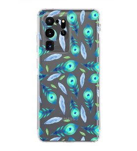 PrintiFy Samsung Galaxy S20 Ultra ile Uyumlu Nazar Boncuğu 3  Kamera Korumalı Şeffaf Silikon Kılıf