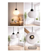 Modern Dekoratif Masa Lambası Şık Gece Lambası Sert Plastik Tasarım LED Uyumlu Minimal Tasarım