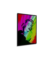 Çerçeve Görünümlü Dekoratif Ahşap Kare Marilyn Monroe Portresi Tablosu Ev/Ofis/İşyeri Tablo