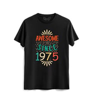 Vintage 1975 Awesome Siyah Tshirt