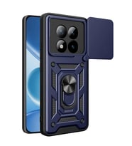 Mey İthalat® Redmi Note 15 Pro 5G Pars Lens Yüzüklü Silikon - Lacivert