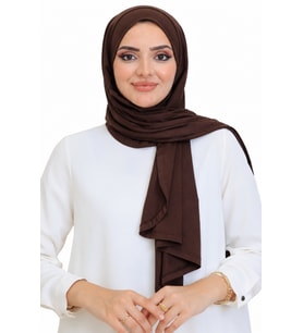 Penye Boyun Kapamalı Şal Başörtü Hazır Giyim Turban Esnek Jersey Şal