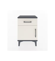 Arges Komodin Tek Raflı Tek Kapaklı 44x30x64 Antrasit-Aytaşı