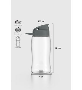 Renga Lidya 500 ml Füme Kapaklı Tritan Matara 911031