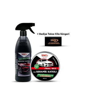 Final Wax 150ml Seramik Katkılı Hızlı Cila 750ml Hediye Takoz Cila Süngeri