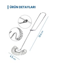 Paslanmaz Dayanıklı Çelik El Çırpıcısı (Gümüş Gri)
