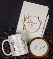 Kişiye Özel Defter Kalem Kupa Ve Bardak Altlığı Hediye Seti 103822 (Model 1)