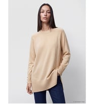 LC WAIKIKI Bej Bisiklet Yaka Kadın Triko Tunik