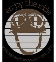 Enjoy The Ride Vintage Sticker 15x2 10x10 cmRenkli Sticker
