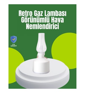 Mey İthalat® USB Şarjlı Retro Gaz Lambası Hava Nemlendirici Led Atmosfer Işıklı
