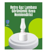 Mey İthalat® USB Şarjlı Retro Gaz Lambası Hava Nemlendirici Led Atmosfer Işıklı