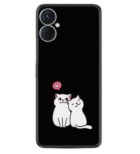 Tecno Spark 9T Kılıf Silikon Desen Özel Seri Love Cats 1690
