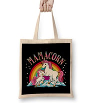 Cute Mamacorn Unicorn Mom Adorable Loving Mama Bez Çanta Uzun Saplı