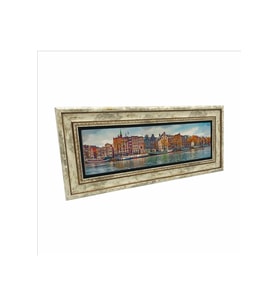 Amsterdam Görseli Baskılı Taş Tablo 20x46