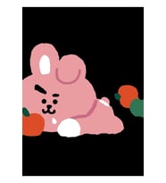 Cooky Bt21 Tablo Ahşap Poster Dekoratif Kod4776