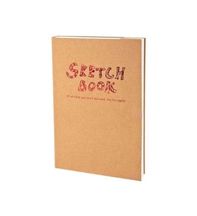 Lutart Sketch Book Dikişli Kraft Karton Kapak 100 gr 120 yp A4 