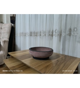 Çift taban beton saksı No1