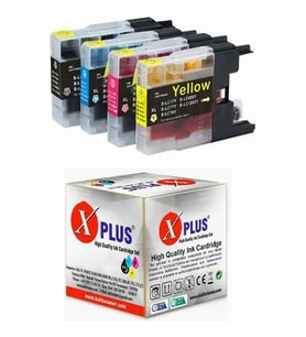 Xplus ® Brother LC77xL LC1240-LC1280 4 Renk Set Muadil Kartuş/ MFC-J5910 / MFC-J6510 / MFC-J6710 / MFC-J6910 (Çok Renkli)