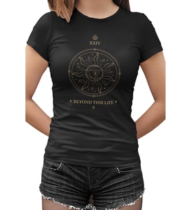 Beyond XXIV Siyah Kadın Tshirt