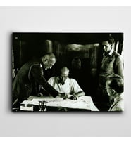 Atatürk Çalışma Masası Kanvas Tablo