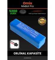 Omix MixBot Pro 5200mAh Robot Süpürge Bataryası - Koruma Katmanlı Batarya Teknolojisi