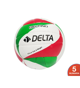 Delta Voleybol Topu El Dikisli Voleybol Topu DELTINO-KIRMIZI-YEŞIL Kırmızı