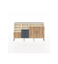 Arges Konsol 7 Raflı 3 Çekmeceli 3 Kapaklı 176x30x99 Aytaşı-Çam/Antrasit