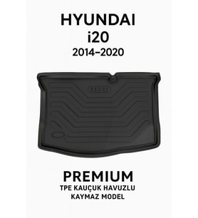 Hyundai i20 2014-2020 Uyumlu 3D Bagaj Havuzu Premium