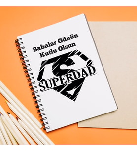 Babalar Günü Tasarımlı Defter