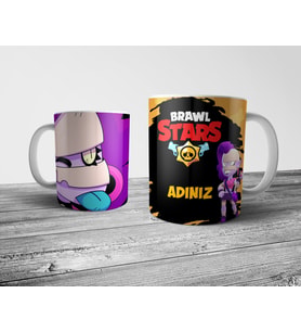 Pixxa  Brawl Stars EMZ Kişiye Özel İsimli Kupa Bardak