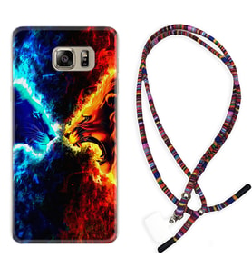 Samsung S7 Edge S20 Fe Plus Ultra S21 S22 Kılıf Boyun Asklı Rasta Silikon Red Blue Leon 1714