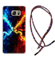 Samsung S7 Edge S20 Fe Plus Ultra S21 S22 Kılıf Boyun Asklı Rasta Silikon Red Blue Leon 1714