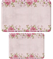 2'li Takım Banyo Paspası, Kaymaz Taban, Makinede Yıkanabilir (40x60_50x80)