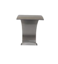 Havuz şelale 17795 Kobra Model 500-1000 mm 316 kalite Paslanmaz çelik El Yapım (Gri)