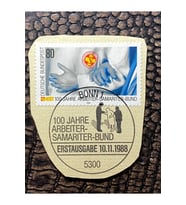 Almanya İlkgün Özel Damgalı Fragman Pul 100 Jahre Arbeiter Samariter Bund 1988