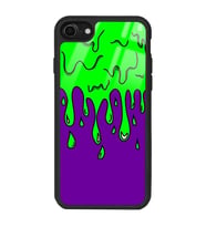 iPhone 8 Neon Damla Tasarımlı Glossy Telefon Kılıfı