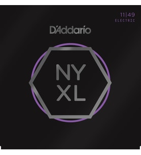 D'Addario NYXL1149 Elektro Gitar Tel Seti - 11-49 Medium (Profesyonel)  Yüksek Mukavemetli NY Steel Çekirdek, Standart Nikel Tellere Göre Daha Parlak Ton, Üstün Pitch Stabilitesi ve Kırılmaya Karşı Direnç
