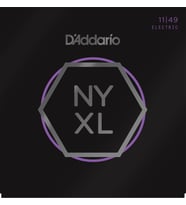 D'Addario NYXL1149 Elektro Gitar Tel Seti - 11-49 Medium (Profesyonel)  Yüksek Mukavemetli NY Steel Çekirdek, Standart Nikel Tellere Göre Daha Parlak Ton, Üstün Pitch Stabilitesi ve Kırılmaya Karşı Direnç