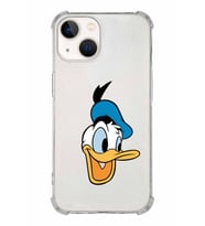 Apple iPhone 13 Mini Uyumlu Köşe Korumalı Antişok  Kapak Donald Duck Tasarımlı Şeffaf  Kılıf